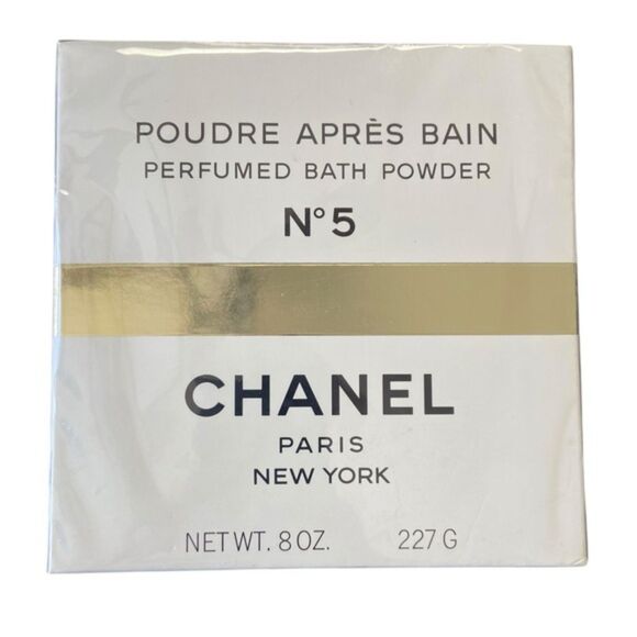 Chanel No. 5 Luxury Perfumed Bath Powder Paris Sealed 227g/8oz New In Box - Picture 1 of 6